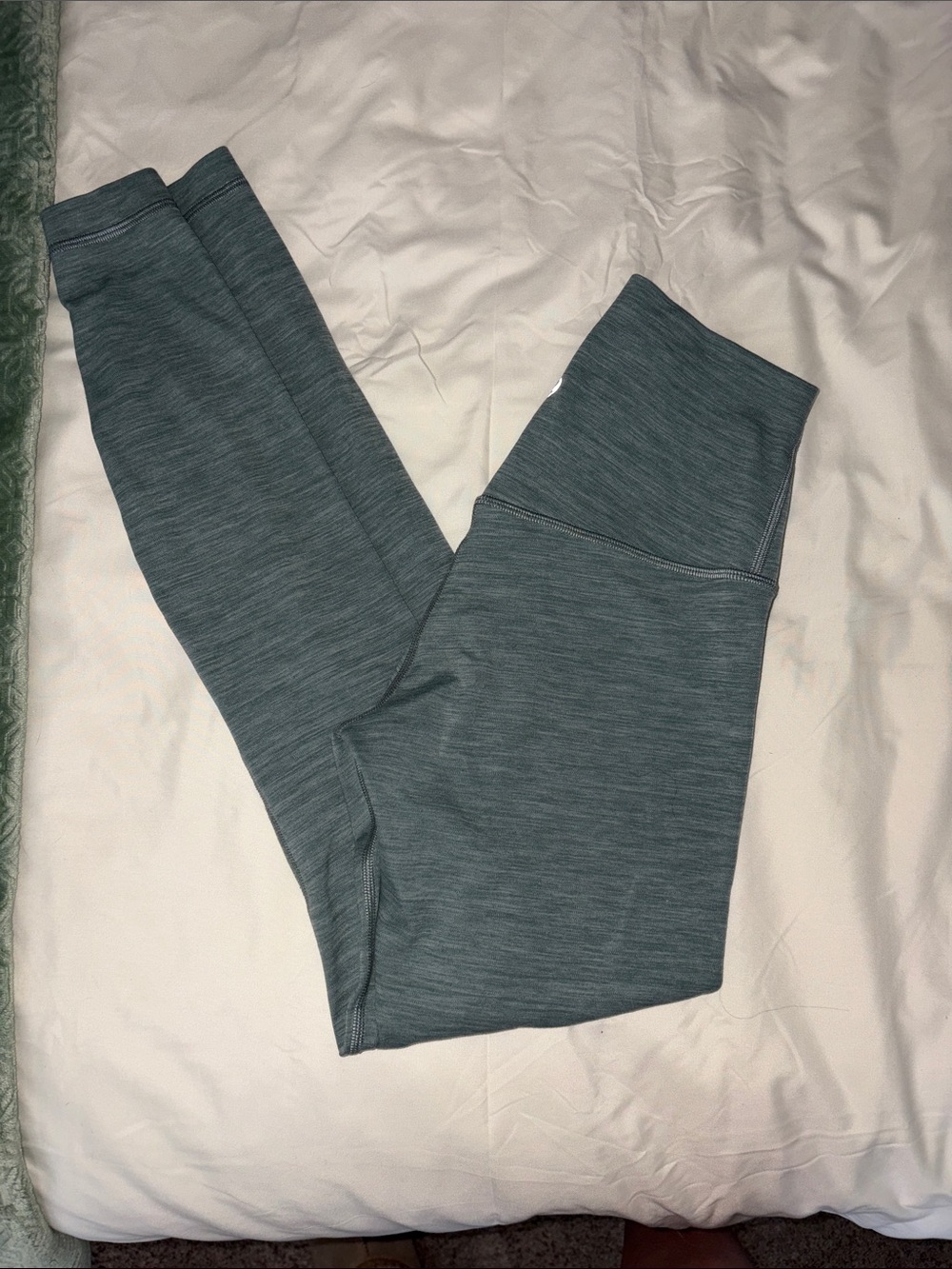 lululemon athletica Heathered Teal Green Leggings